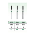 فرز الماسه K.V.H مدل فیشور 836 Flat End Cylinder - 836, 010