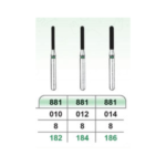 فرز الماسه K.V.H مدل استوانه ایی ته گرد Round End Cylinder 881 - 881, 010